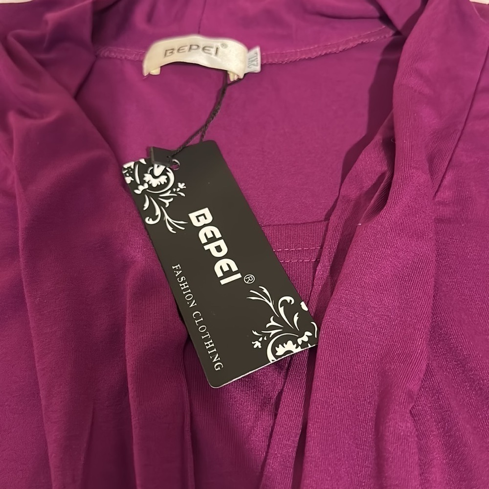 Bepei Purple Top. NEW - Picture 6 of 6